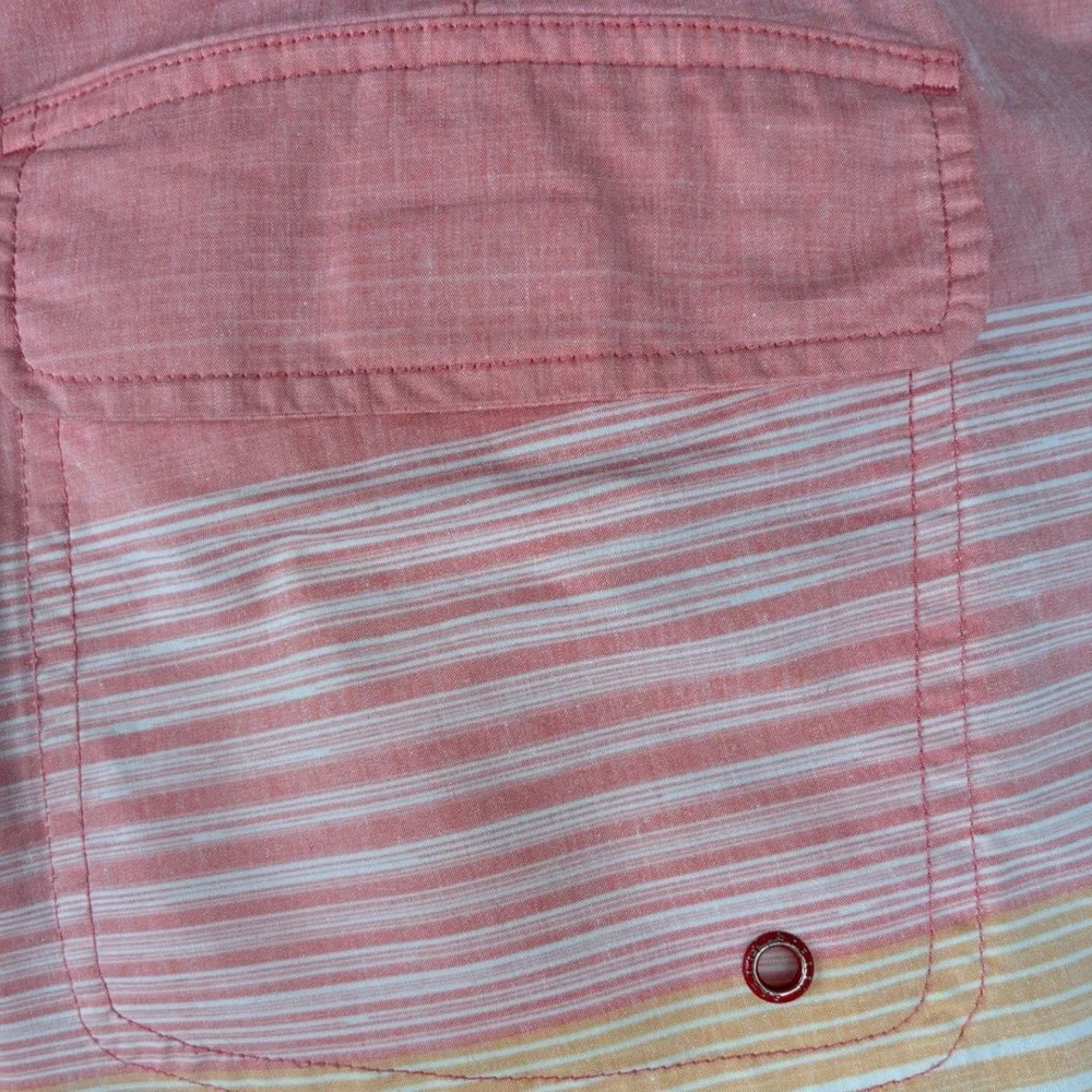 Sperry Men's Size 34 Pink Striped‎ Board Shorts Swim Trunks 8